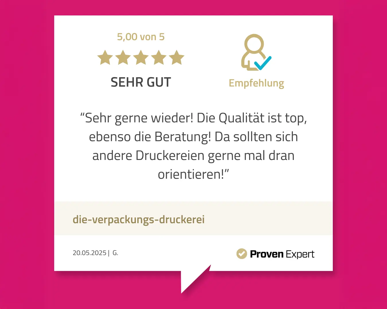 Sehr gerne wieder!