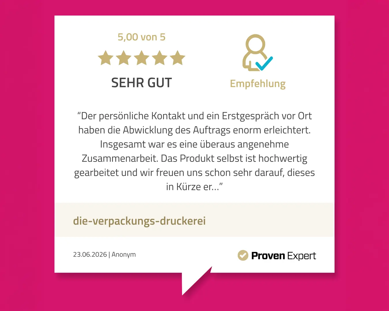 Der persönliche Kontakt...